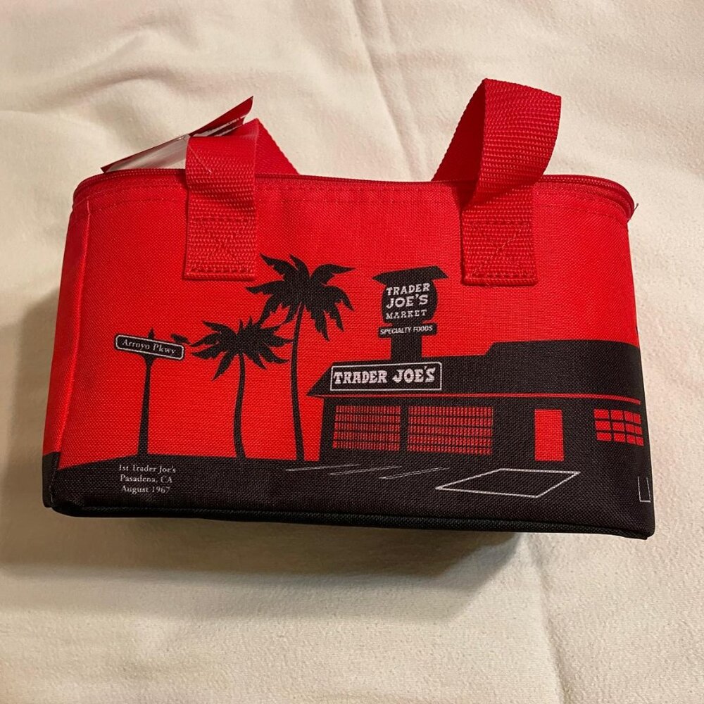 NEW - Trader Joe’s Mini Insulated Cooler Bag - Red
